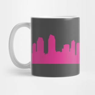 San Diego skyline pink Mug